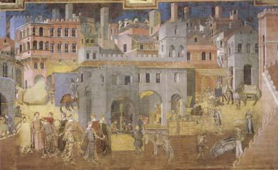 Ambrogio Lorenzetti Life in the City (mk08) china oil painting image